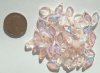 50 12x6mm Rose Pink AB Narrow Leaf
